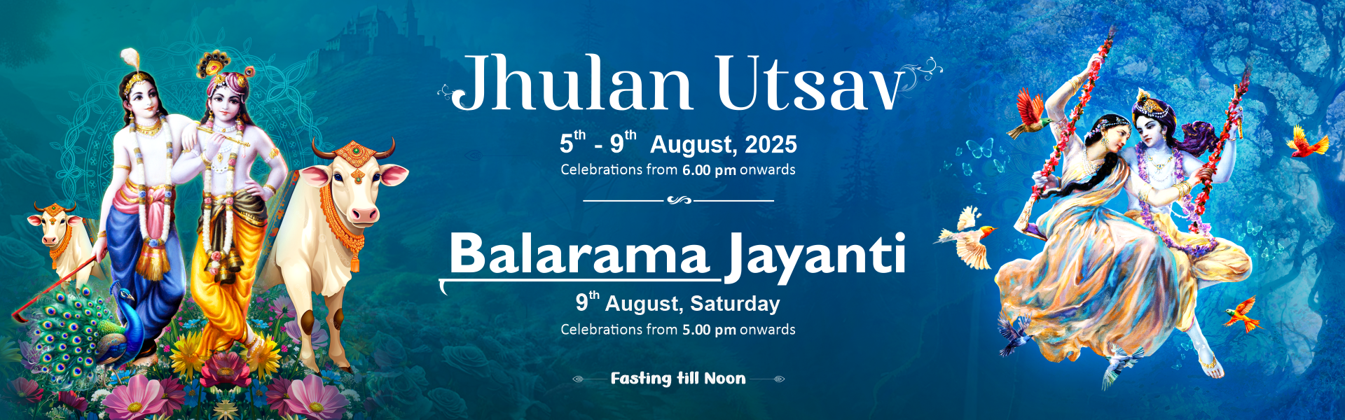 Jhulan Utsav and Balaram Jayanti 2025